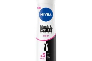 🛍️ NIVEA Kadın Sprey Deodorant Black&White Invisible Clear 150 ml,72 Saat Terleme ve Ter Kokusuna Karşı Anti Perspirant Koruma, Çiçek Kokusu,Kıyafetlerde Leke Karşıtı, Alkol İçermez