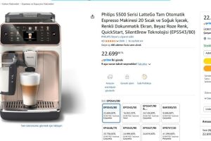 Philips 5500 Serisi LatteGo Tam Otomatik Espresso Makinesi 20 Sıcak ve Soğuk İçecek, Renkli Dokunmatik Ekran, Beyaz Roze Renk, QuickStart, SilentBrew Teknolojisi (EP5543/80)