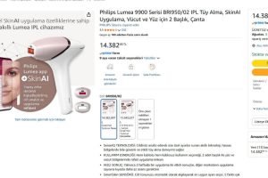 Philips Lumea 9900 Serisi BRI950/02 IPL Tüy Alma, SkinAI Uygulama, Vücut ve Yüz için 2 Başlık, Çanta