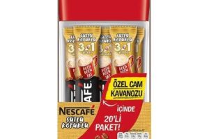 🛍️ Nestlé Nescafe 3Ü1 Arada Sütlü Köpüklü 20Li Cam Kavanoz