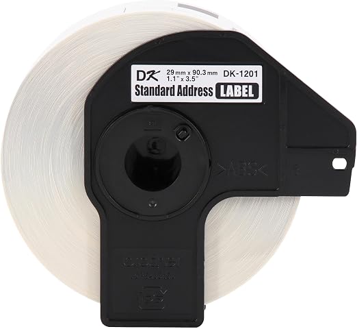 🚨 Brother Genuine delikli standart-Rulo halinde adres etiketleri QL baski, 3’lü paket (DK12013PK)