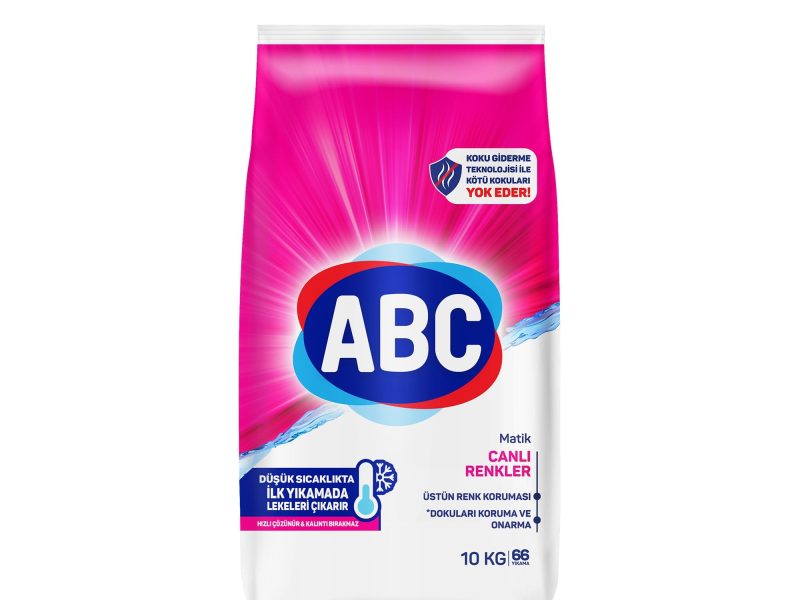 🚨 ABC DETERJAN Matik Canlı Renkler 10 Kg — %33 İndirim