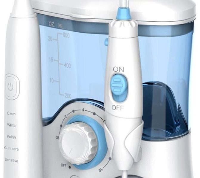 🚨 NPO Nicefeel FC163 Profesyonel, Masajlı, 600ml Diş Teli/Protez Bakım ve Ağız Duşu-Beyaz