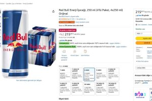 Red Bull Enerji İçeceği, 250 ml (4’lü Paket, 4×250 ml) Orijinal — %74 İndirim