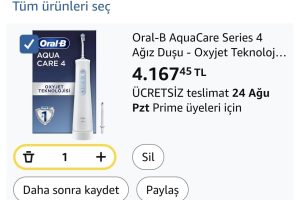 Oral-B AquaCare Series 4 Ağız Duşu – Oxyjet Teknolojisine Sahip