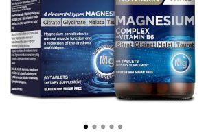 Nutraxin Magnesium Complex Gıda Takviyesi, 60 Tablet