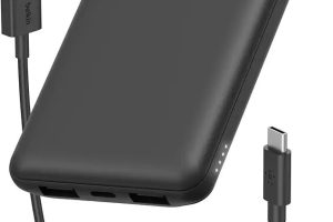 Belkin USB-C Taşınabilir Powerbank, 10000 mAh, 1 USB C Bağlantı Noktası ve 15W’a kadar 2 USB A Bağlantı Noktası, iPhone 14 Pro/14 Pro Max/13, AirPods, iPad, Galaxy S21/Ultra Uyumlu – Siyah