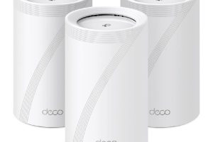 🚨 TP-Link Deco BE65 3-pack, BE9300 Mbps, 4 × 2.5 Gbps Portlar, 320 MHz Kanallar, 6 GHz Bandında Çalışır, 200 Cihaza Kadar Bağlanılabilirlik, VPN, WPA3, Üç Bantlı Wi-Fi 7 Mesh Sistemi — %33 İndirim