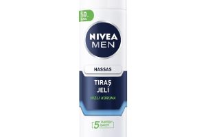🛍️ NIVEA MEN Erkek Hassas Tıraş Jeli 200 ml,Tahrişe ve Yanmaya Karşı Koruma,Alkolsüz Formül,Hassas Ciltlere Özel