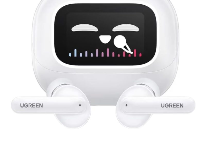 UGREEN HiTune T6 Magic Aktif Gürrültü Engelleyici Ekranlı Kablosuz Kulak İçi Kulaklık, 30 Saat Çalma Süresi, 4 Mikrofon, ANC, Beyaz, 55137