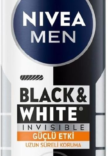 🚨 NIVEA MEN Erkek Sprey Deodorant Black&White Invisible Güçlü Etki 150 ml, 72Saat Anti Perspirant Terleme ve Ter Kokusuna Karşı Koruma,Kıyafetlerde Leke Karşıtı