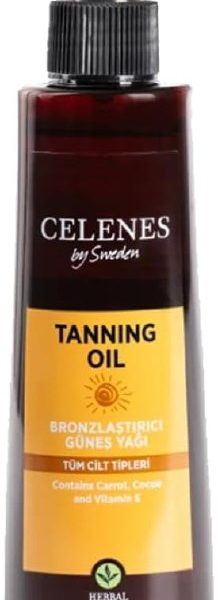 🚨 Celenes By Sweden Herbal Bronzlaştırıcı Güneş Yağı 200 ml, CLN4965