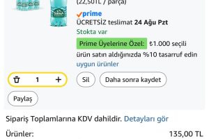 6’lı 1 Litre Sırma Sade Maden Suyu — %30 İndirim