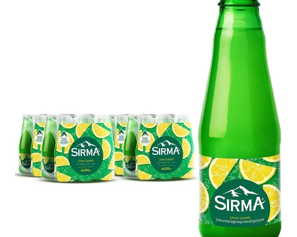 Sırma C Vitaminli Limon Aromalı Doğal Maden Suyu (24 x 200 ML) — %95 İndirim