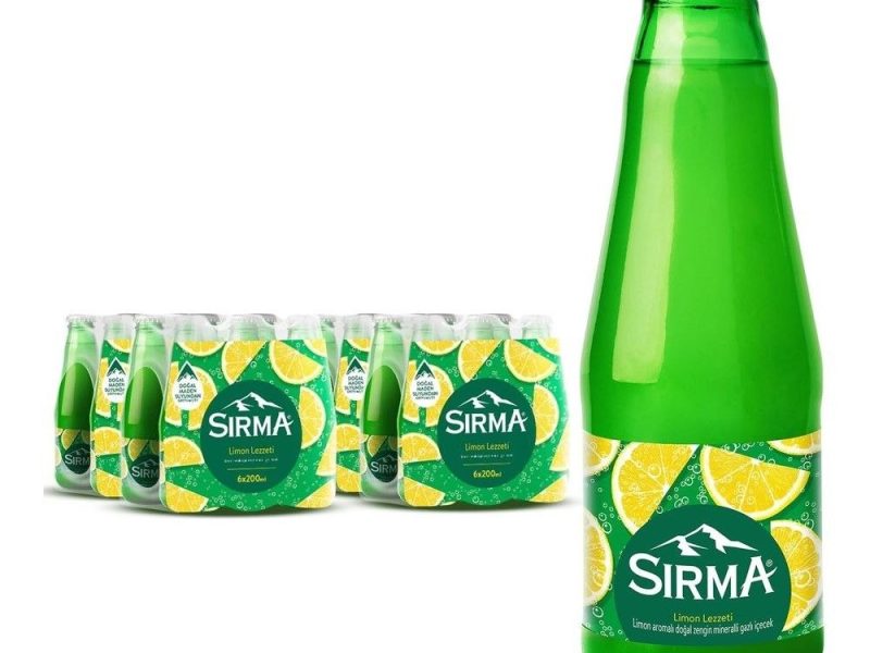 Sırma C Vitaminli Limon Aromalı Doğal Maden Suyu (24 x 200 ML) — %95 İndirim