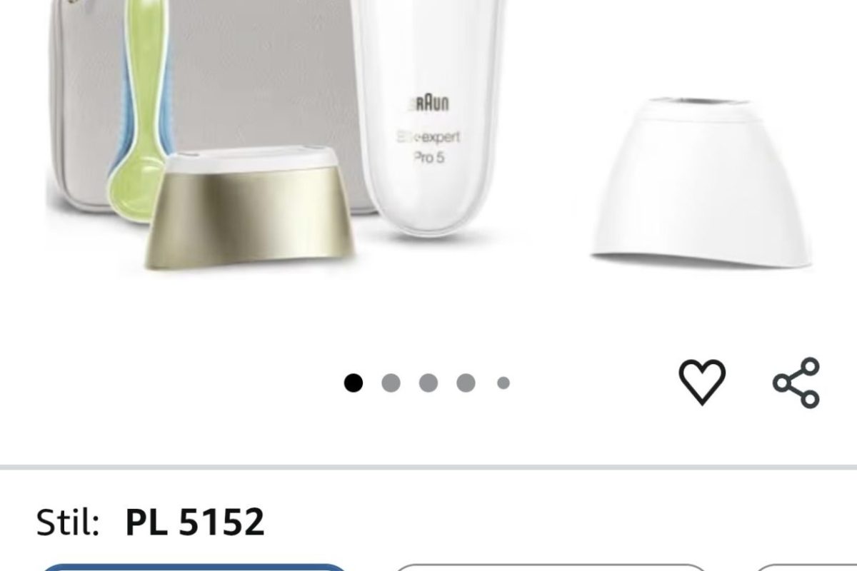 Braun IPL Silk·expert Pro 5, Evde Tüy Alma, Çanta, Venus Tıraş Makinesi, 2 Başlık ile, PL5152