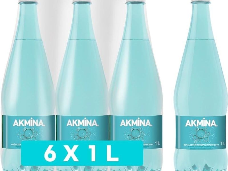 Akmina Doğal Zengin Mineralli Maden Suyu 6×1 L — %30 İndirim