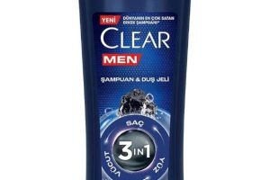 Clear Men 3 in 1 Şampuan & Duş Jeli Arındırıcı Kömür Saç Yüz Vücut İçin