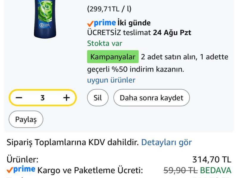 Clear Men Kepeğe Karşı Etkili Şampuan 350 ml