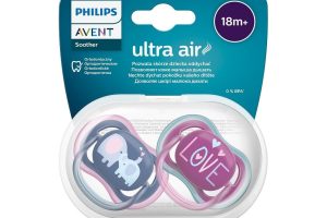 🛍️ Philips Avent Ultra Air Emzik, 18 Ay+, Kız Bebekler için, 2’li Paket, Ortodontik Silikon, Geniş Hava Delikli, Mikrodalga Sterilize Edilebilir, BPA İçermez, Taşıma Kutulu, SCF349/22