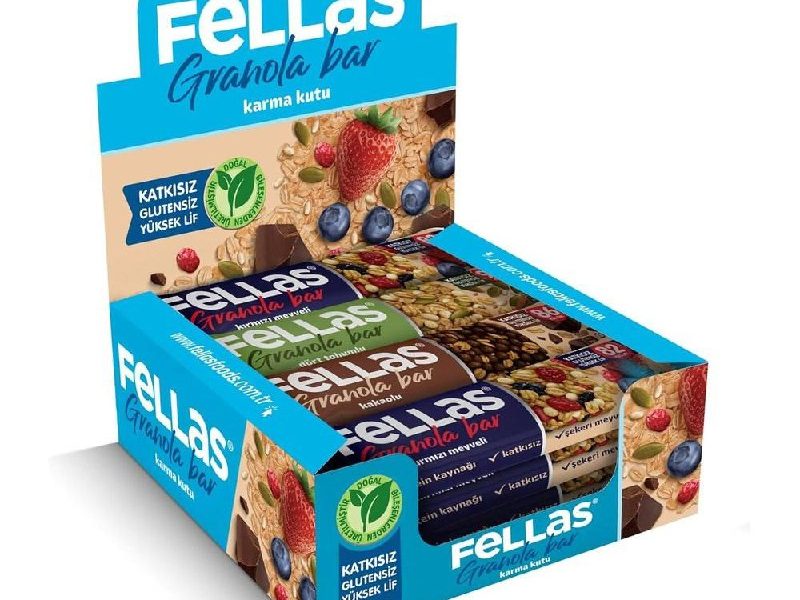 Fellas Granola Bar Karma Kutu, 3 Çeşit, 12 Adet — %91 İndirim