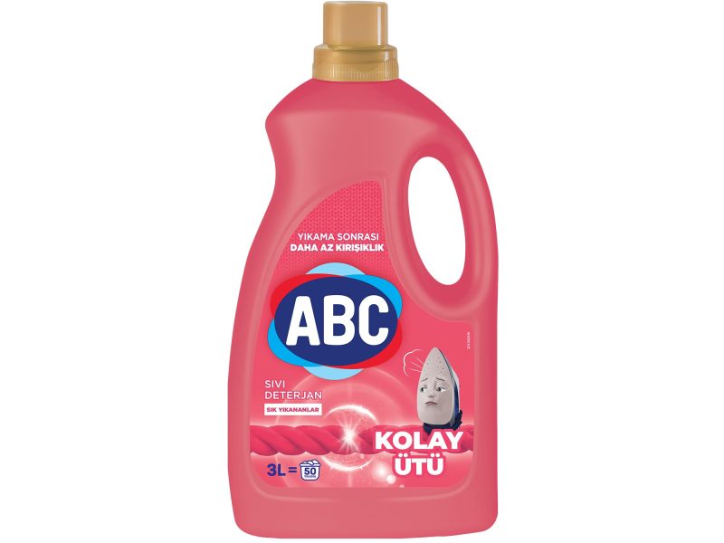 🚨 ABC DETERJAN Sıvı Çamaşır Deterjanı Kolay Ütü 3 L — %33 İndirim