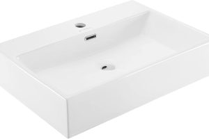 🚨 Claire 60 cm Dikdörtgen Duvara Monte Banyo Lavabosu
