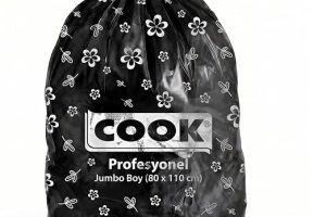 🚨 Cook Profesyonel Çöp Torbası, Jumbo Boy 80 cm x 110 cm (7 Adet/Rulo)