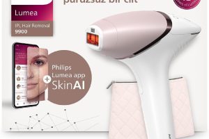 Philips Lumea 9900 Serisi BRI950/02 IPL Tüy Alma, SkinAI Uygulama, Vücut ve Yüz için 2 Başlık, Çanta