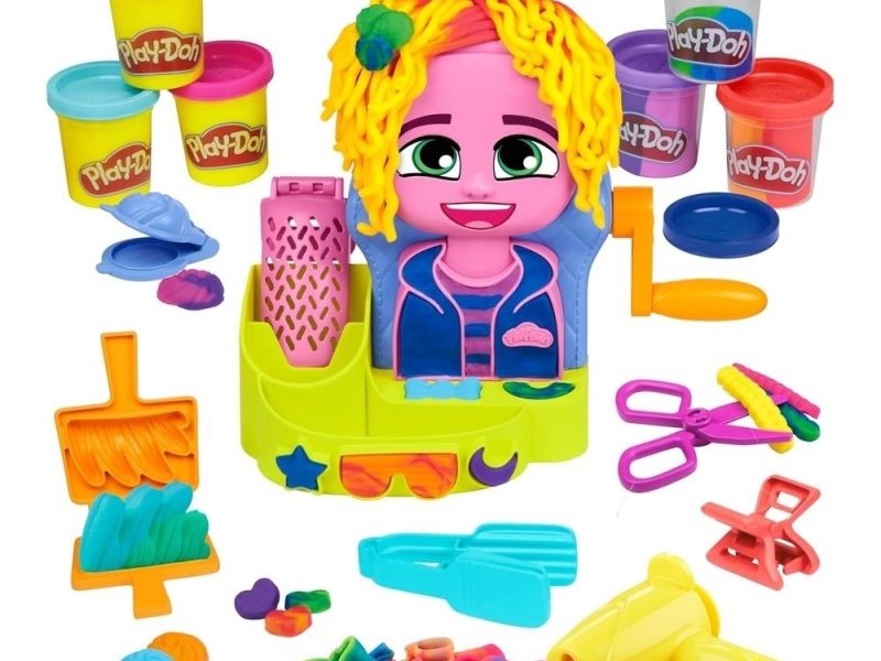 Play-Doh Renkli Kuaför Salonu Oyun Hamuru Seti, 6 Kutu, 3 Yaş Ve Üzeri Kız Ve Erkek Çocuklar İçin Oyuncaklar