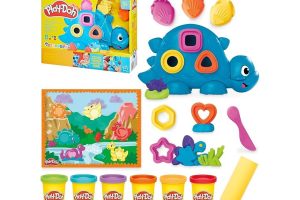 🛍️ Play Doh Şekiller ve Renkler Dino Başlangıç Seti | 2 Yaş ve Üzeri Çocuklar İçin Dokunsal ve Duyusal Oyun Seti | Dinozor Oyuncağı | 11 Aksesuar Dahil | Sanat ve El İşi Etkinlikleri — %77 İndirim