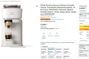 Philips Baristina Espresso Makinesi, Kompakt Tasarım, Evde Barista Kalitesinde Espresso, 16 Bar Basınç, BAR300/03 | Otomatik öğütücü, kompakt tasarım, 16 bar, süzgeç taşıyıcı mango sarısı (BAR300/03)