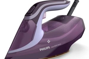 Philips 8000 Serisi Azur Buharlı Ütü – 3000W, OptimalTEMP Teknolojisi, 55g/dk Sürekli Buhar, Sıfır Yanık Riski,