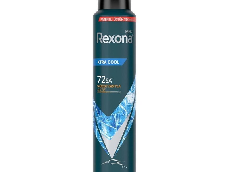 Rexona Men Erkek Sprey Deodorant Xtra Cool 72 Saat Kesintisiz Üstün Koruma 200 ml