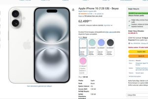 Apple iPhone 16 (128 GB) – Beyaz