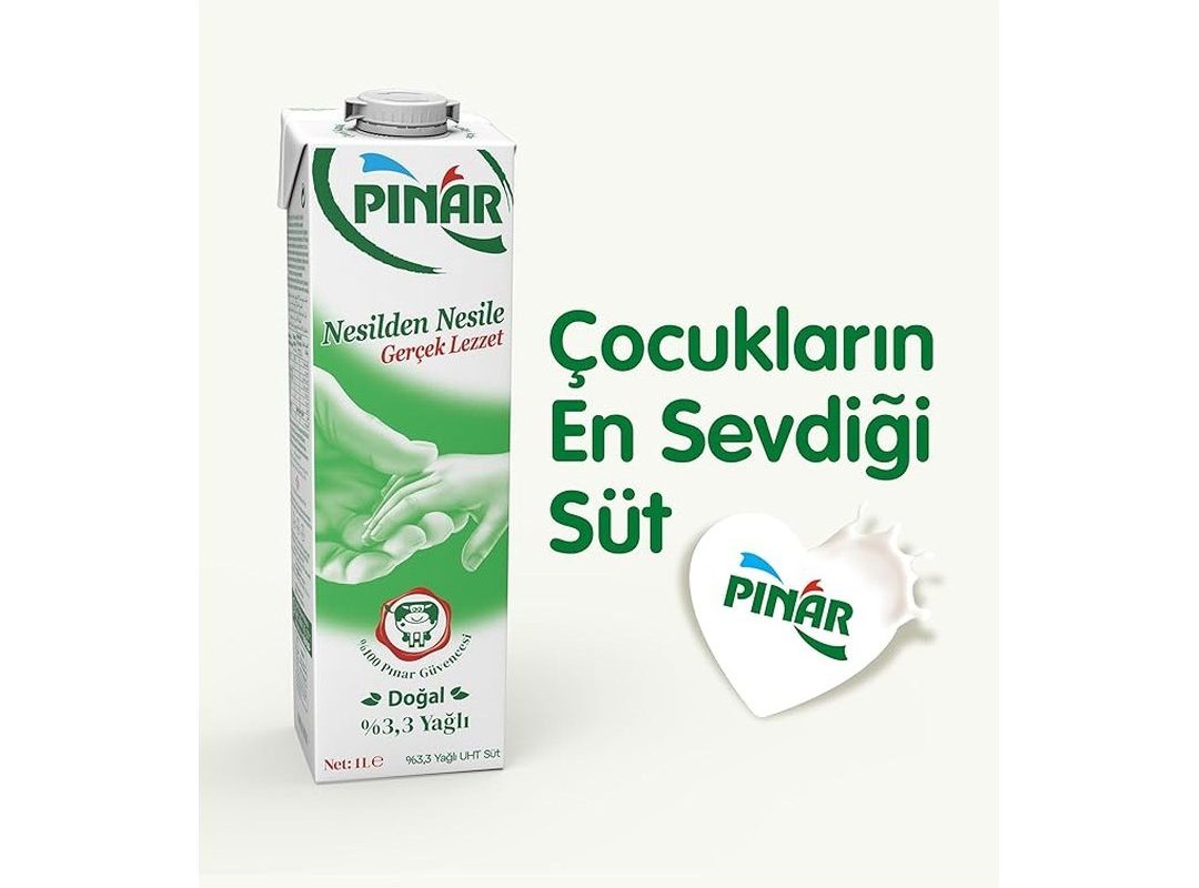 🛍️ Pınar %3.3 Yağlı Süt 1 L — %34 İndirim