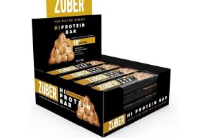 🛍️ Züber Fıstık Ezmeli Yüksek Protein Bar 45g x 12 Adet