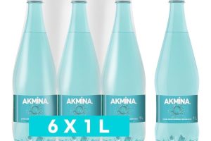 🛍️ Akmina Doğal Zengin Mineralli Maden Suyu 6×1 L — %30 İndirim