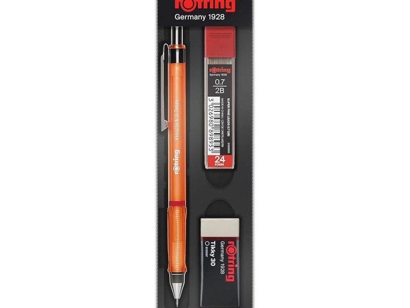 🛍️ Rotring Visuclick Min Silgi 3’lü Okul Seti  0.7 mm Turuncu