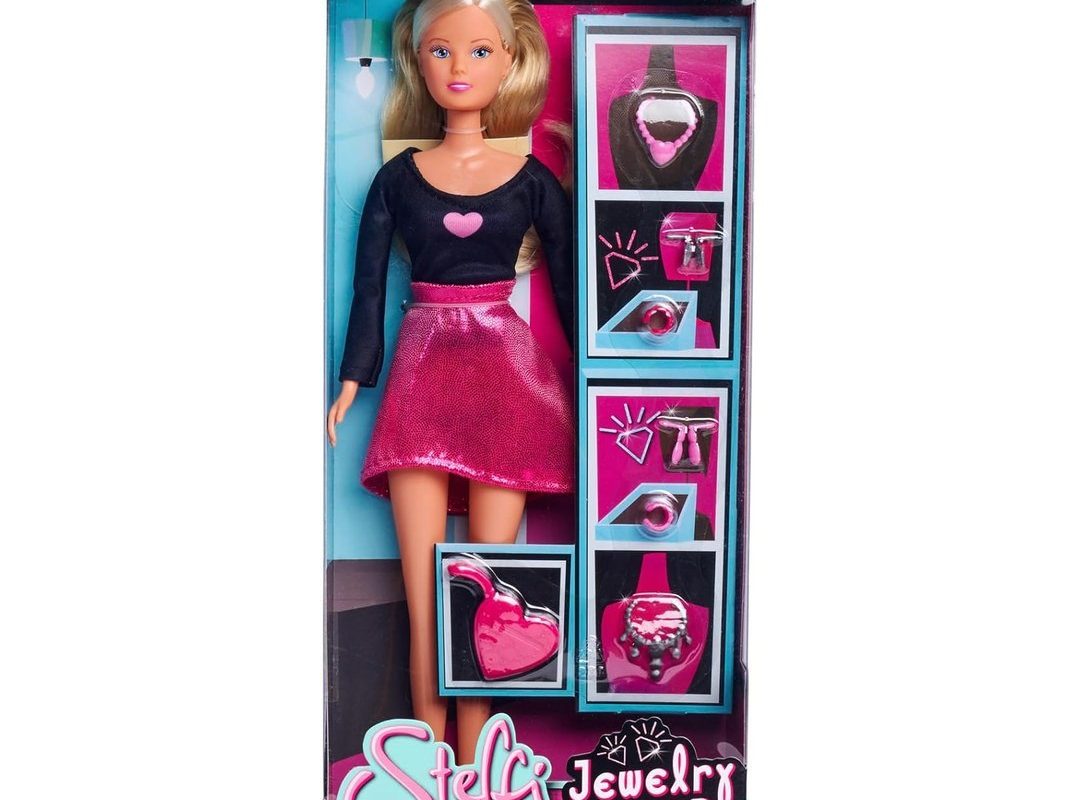 🛍️ Simba, 105733707, Steffi Love Mücevher Mağazası Eğlencesi, Steffi Bir Kuyumcu Dükkanında Çeşitli Kolye ve Küpelerle, Özel Kıyafetli, 29 Cm