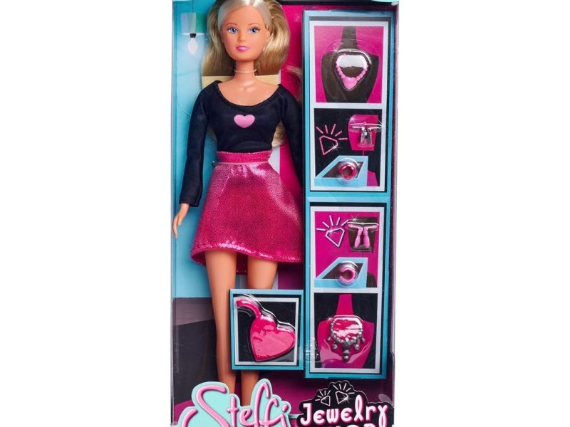 🛍️ Simba, 105733707, Steffi Love Mücevher Mağazası Eğlencesi, Steffi Bir Kuyumcu Dükkanında Çeşitli Kolye ve Küpelerle, Özel Kıyafetli, 29 Cm