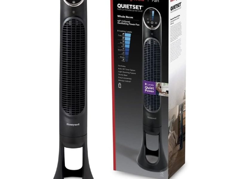 🚨 HONEYWELL QuietSet Tower HYF290, 8 Hız Ayarı, 80 Derece Salınım, Zamanlayıcı Fonksiyonu, Uzaktan Kumanda, Kısma Seçenekleri