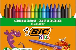 🚨 BIC Plastidecor Elleri Kirletmeyen Pastel Boya, 18’li Kutu, Elleri Boyamaz, 30 Aydan Büyük Çocuklar İçin İdeal