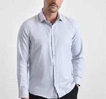 🛒 Ekru Slim Klasik Yaka Casual Gömlek — %35 İndirim
