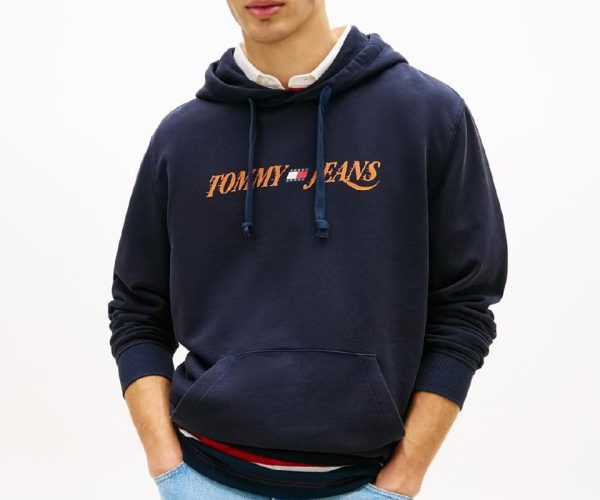 🛒 Tommy Hilfiger TJM REG LA HOODIE EXT Sweatshirt Erkek — %38 İndirim