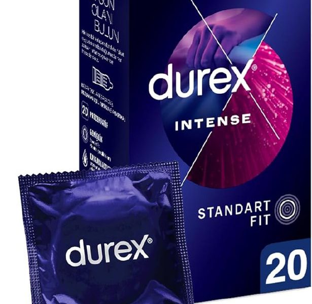 🚨 Durex Intense Uyarıcı Jelli ve Tırtıklı Prezervatif 20’li (1 x 20 Adet)
