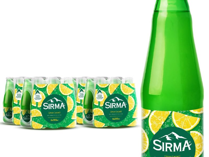 🚨 Sırma C Vitaminli Limon Aromalı Doğal Maden Suyu (24 x 200 ML) — %30 İndirim