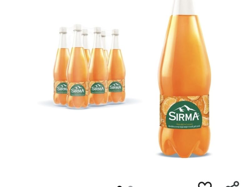 Sırma C Vitaminli Mandalina Aromalı Doğal Maden Suyu 6×1 L