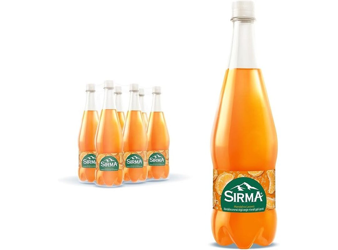 🛍️ Sırma C Vitaminli Mandalina Aromalı Doğal Maden Suyu 6×1 L