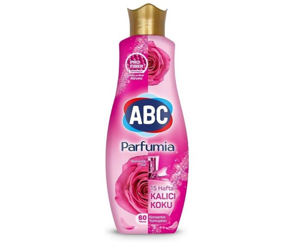 🛍️ ABC DETERJAN Parfumia Konsantre Yumuşatıcı Romantik Gül (Pembe) 1440 Ml — %33 İndirim